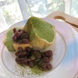 ♡うす揚げと豆腐の抹茶ロールケーキ風♡糖質オフ